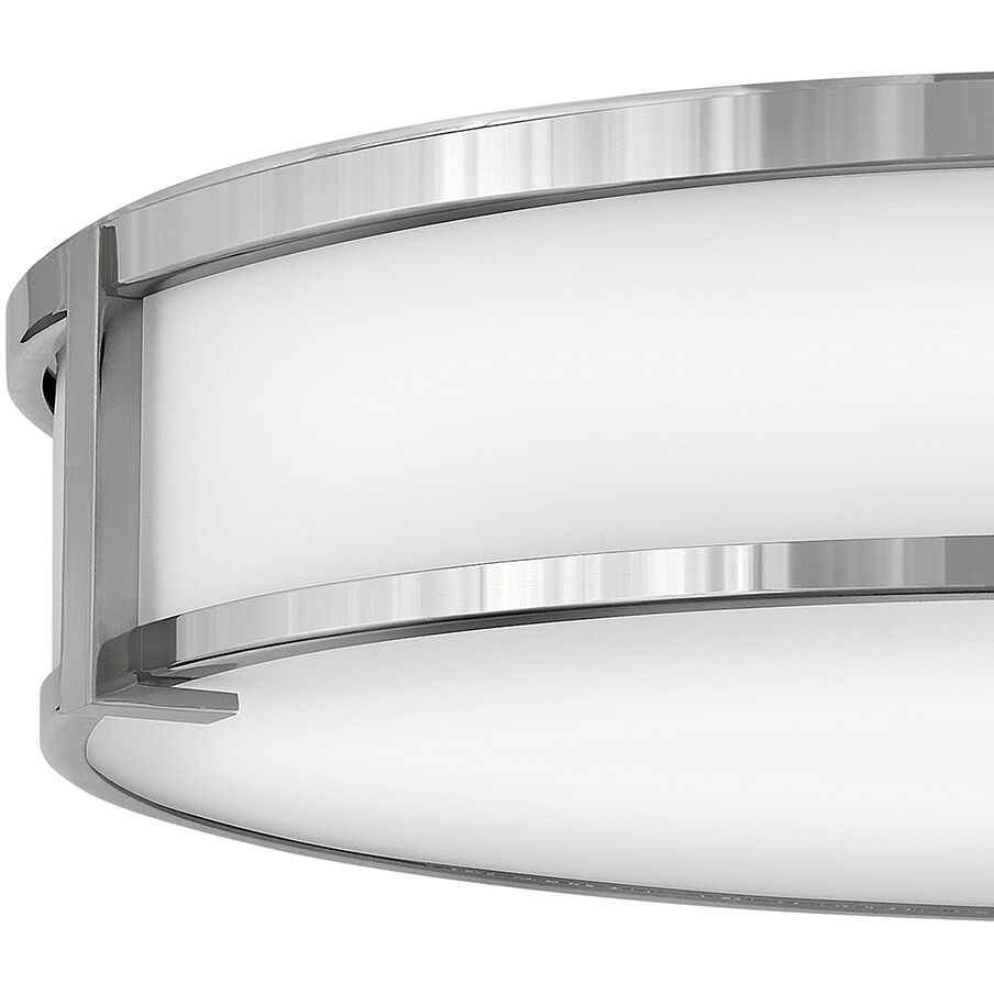 Lowell 24 inch Chrome Indoor Flush Mount Ceiling Light