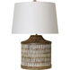Cameron 20 inch 100.00 watt White Wash Table Lamp Portable Light