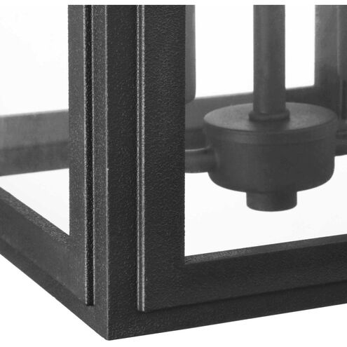 Grandbury 2 Light 17 inch Textured Black Outdoor Wall Lantern, with DURASHIELD, Medium