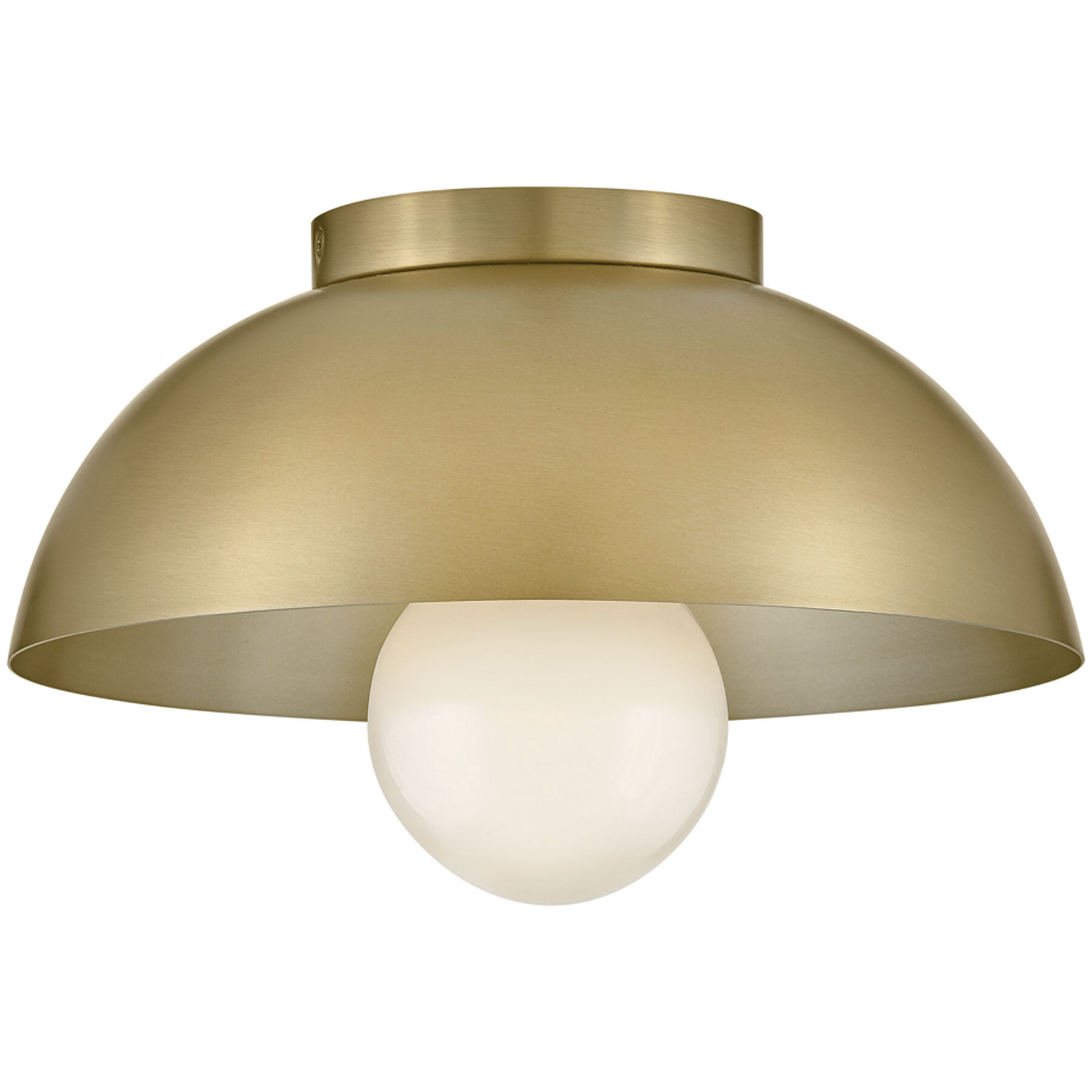 Stu LED 11 inch Lacquered Brass Foyer Light Ceiling Light, Flush Mount