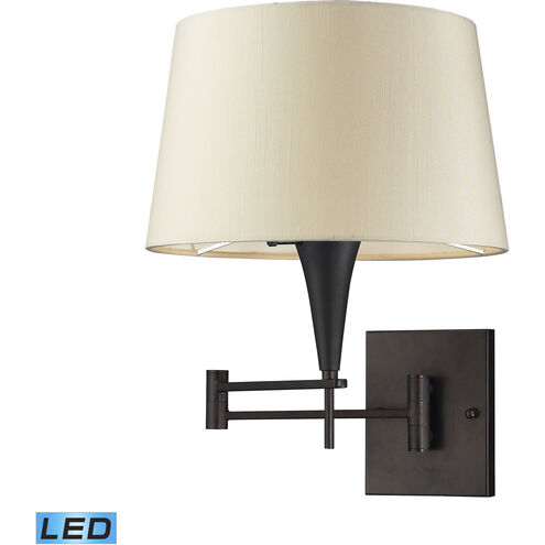 Joshua 22 inch 9.5 watt Aged Bronze Swingarm Sconce Wall Light in LED