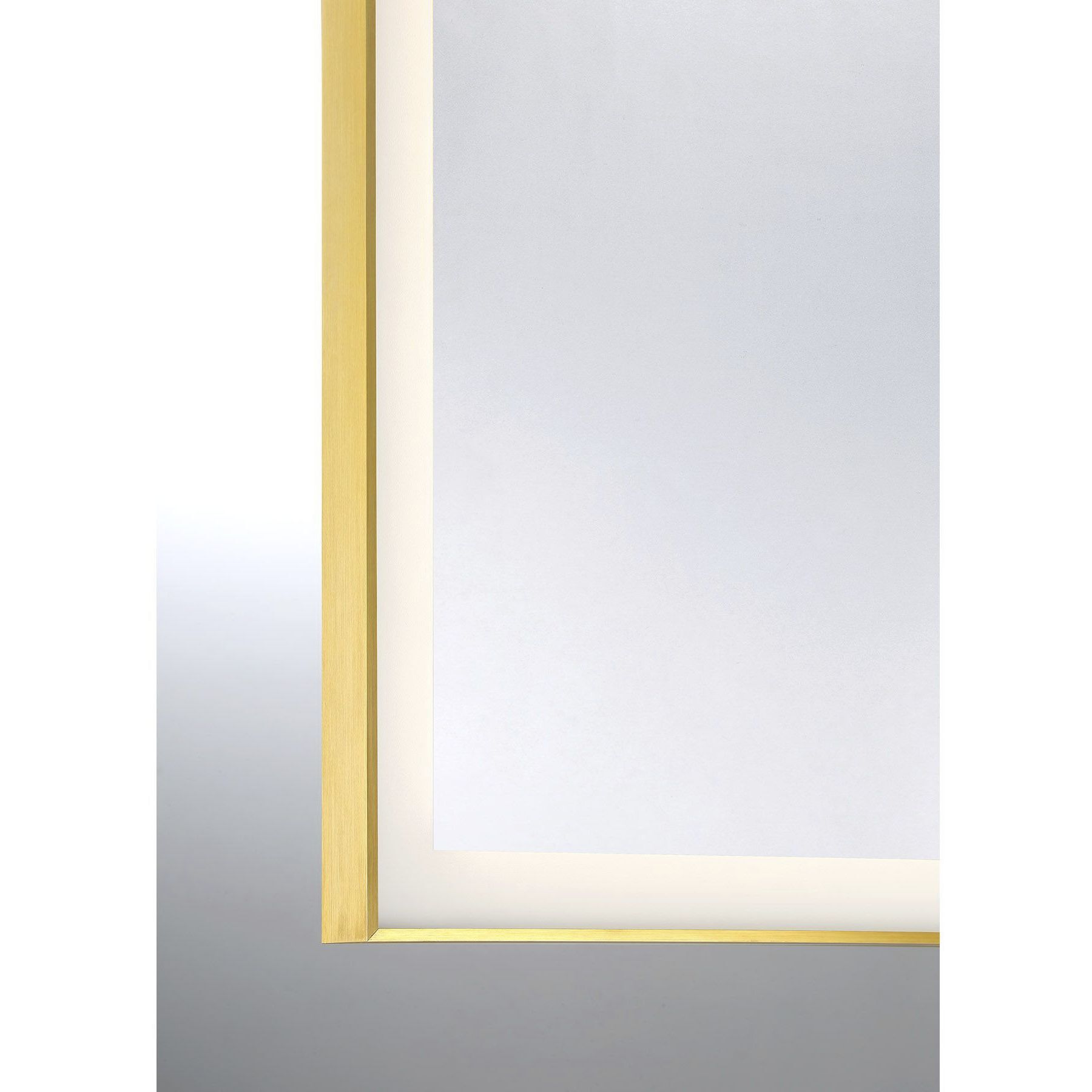 Paulding 48 X 32 inch Gold Mirror, Frontlit
