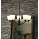 Stefan 5 Light 25 inch Oil Rubbed Bronze Single-Tier Chandelier Ceiling Light