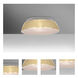 Pica 14 LED 11 inch Flush Mount Ceiling Light in Creme Sand Glass
