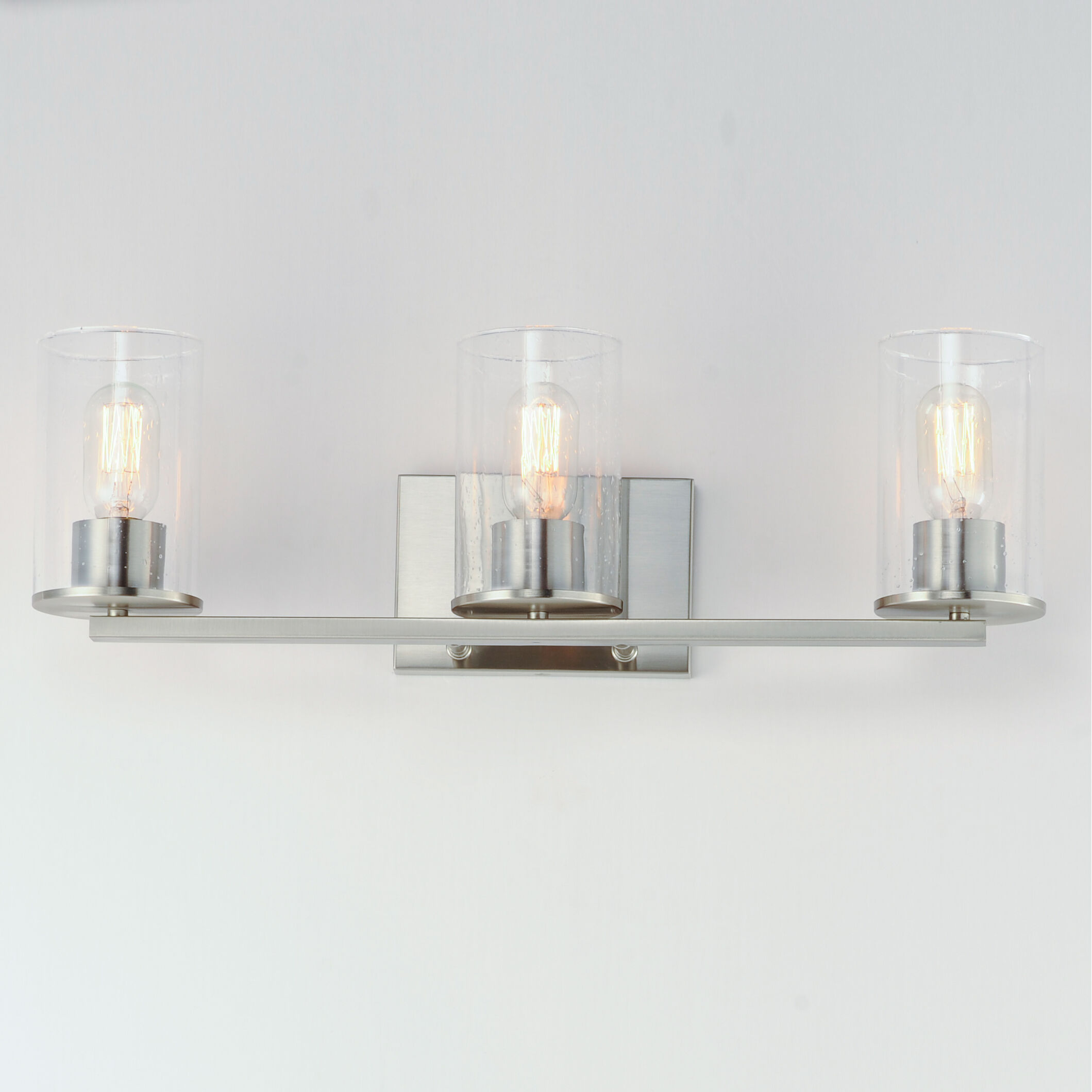 Sleek 3 Light 24 inch Satin Nickel Bath Vanity Wall Light