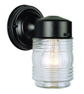Quinn 1 Light 7 inch Black Outdoor Wall Lantern