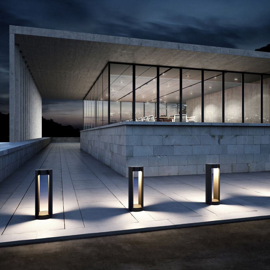 LED Bollard 120V 15 watt Graphite Grey Outdoor Bollard Light