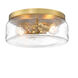 Rose Marie 2 Light 13 inch Brushed Gold Flush Mount Ceiling Light