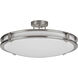 Carlisle LED 14 inch Satin Nickel Semi-Flush Mount Ceiling Light