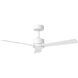 Rozzen 44 inch Matte White Indoor/Outdoor Ceiling Fan
