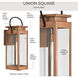 Union Square 1 Light 23.62 inch Antique Copper Wall Lantern, Design Series