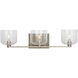 Drew & Jonathan Lochdale 3 Light 24.25 inch Brushed Nickel Vanity Light Wall Light, Large