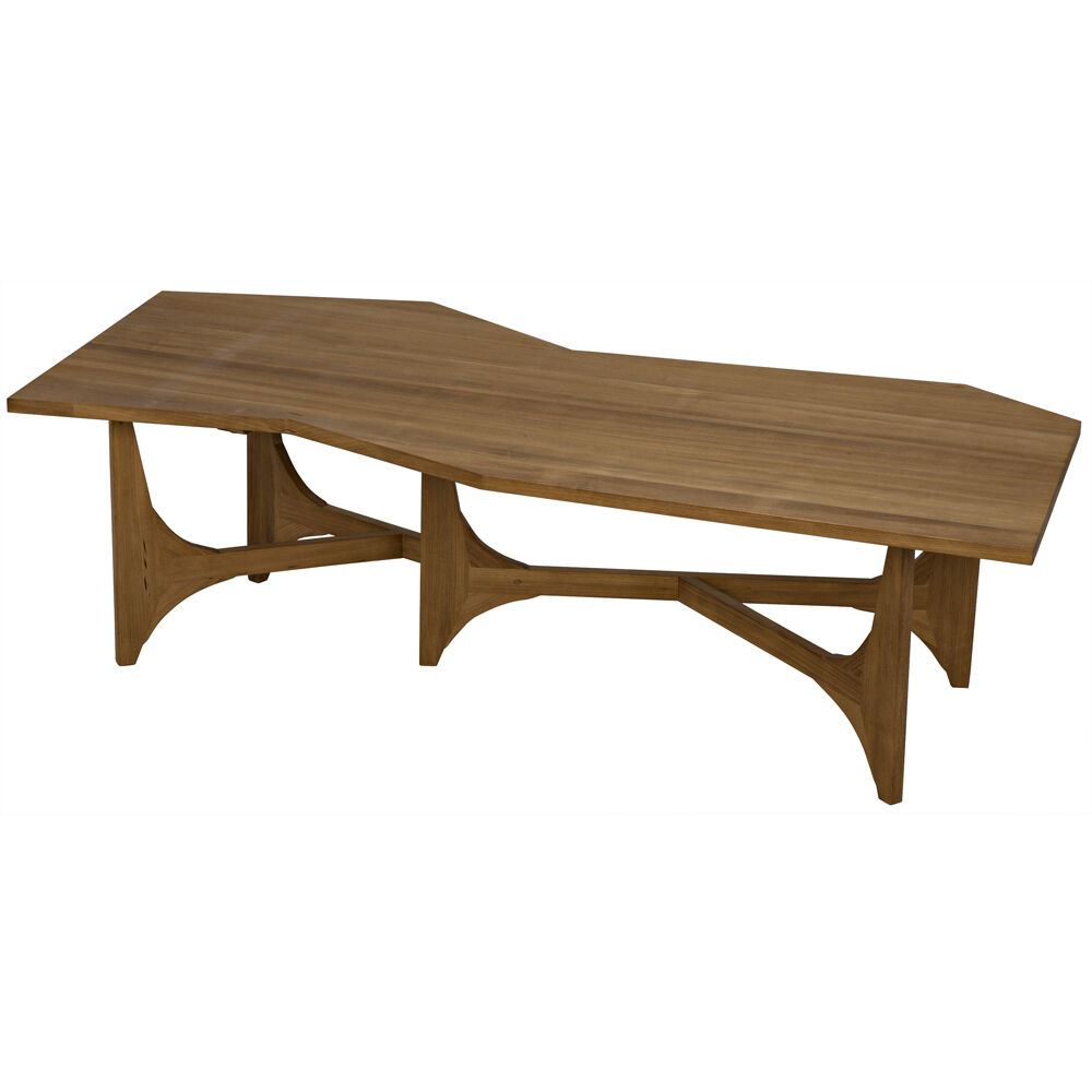 Fenton 60.5 X 30.5 inch Gold Teak Coffee Table