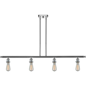 Ballston Bare Bulb 4 Light 48 inch Polished Chrome Island Light Ceiling Light, Ballston