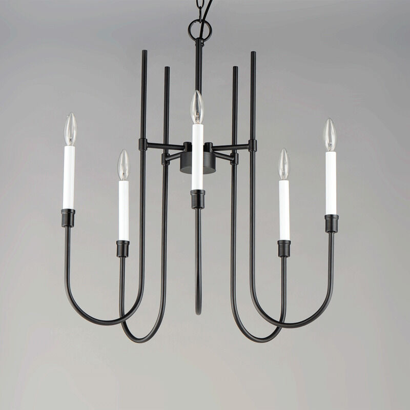 Tux 5 Light 24 inch Black Chandelier Ceiling Light