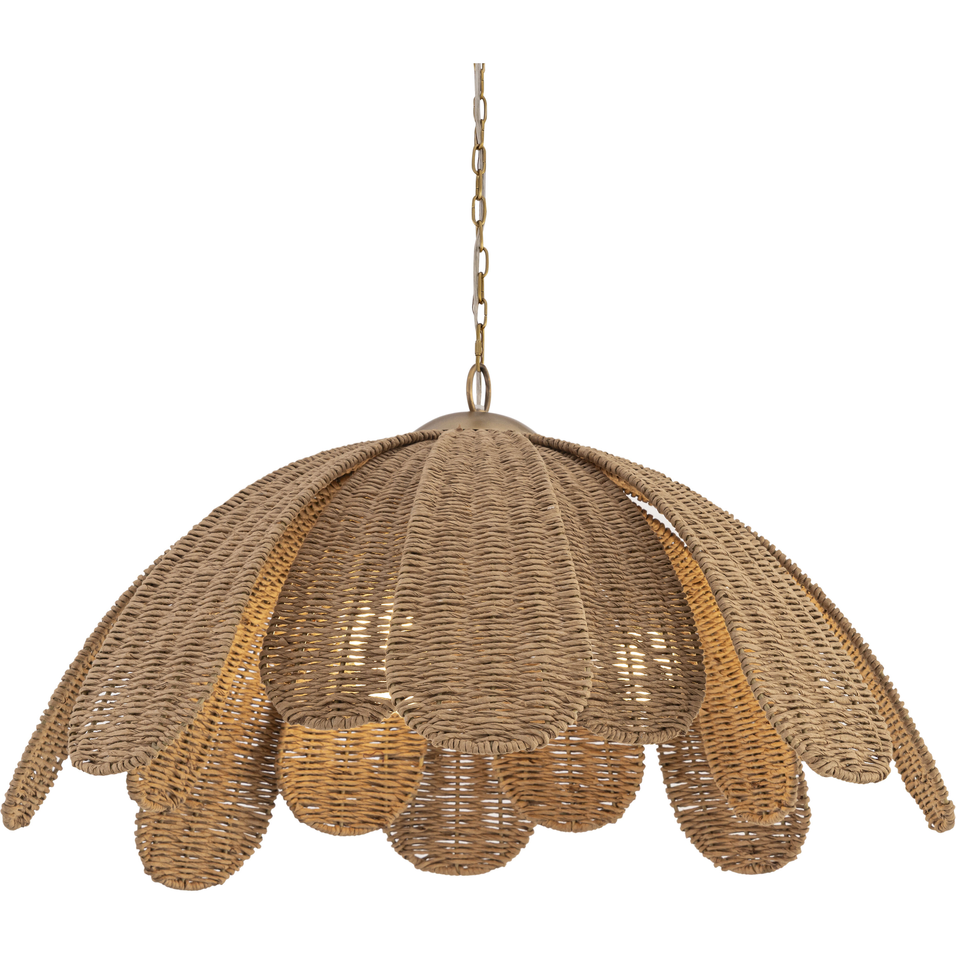 Covea 3 Light 30 inch Legacy Brass Pendant Ceiling Light