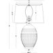 Pearl 25.5 inch 150.00 watt Green Table Lamp Portable Light
