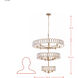 Drama Club 16 Light 33 inch Brass Kisser Pendant Ceiling Light