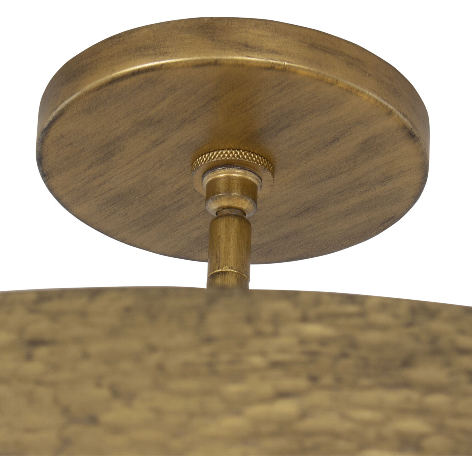 Moda 8 Light 22 inch Rustic Gold Semi-Flush Ceiling Light