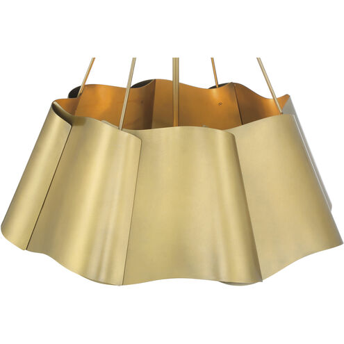 Waveform 4 Light 26 inch Legacy Brass Pendant Ceiling Light
