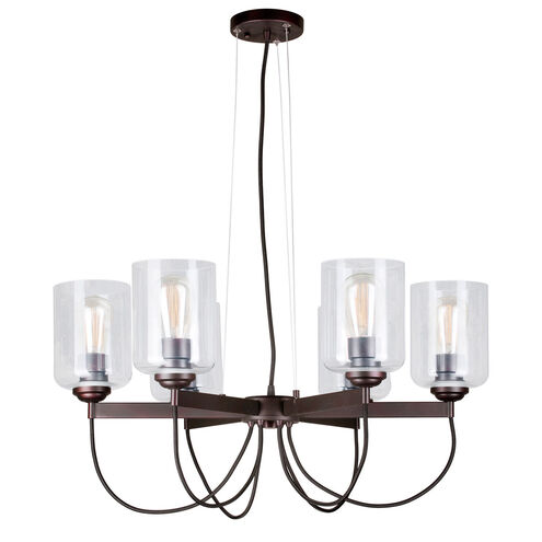 Signature 6 Light 27.75 inch Antique Bronze Chandelier Ceiling Light