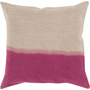 Dip Dyed 20 inch Dark Purple, Khaki Pillow Kit