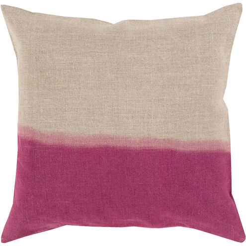 Dip Dyed 22 inch Dark Purple, Khaki Pillow Kit