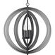Orme 4 Light 27 inch Matte Black Chandelier Ceiling Light