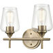 Ashford 2 Light 13.75 inch Modern Gold Vanity Light Wall Light