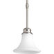 Applause 1 Light 7 inch Brushed Nickel Mini-Pendant Ceiling Light