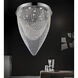 Wave 13 Light 32 inch Chrome Flush Mount Ceiling Light