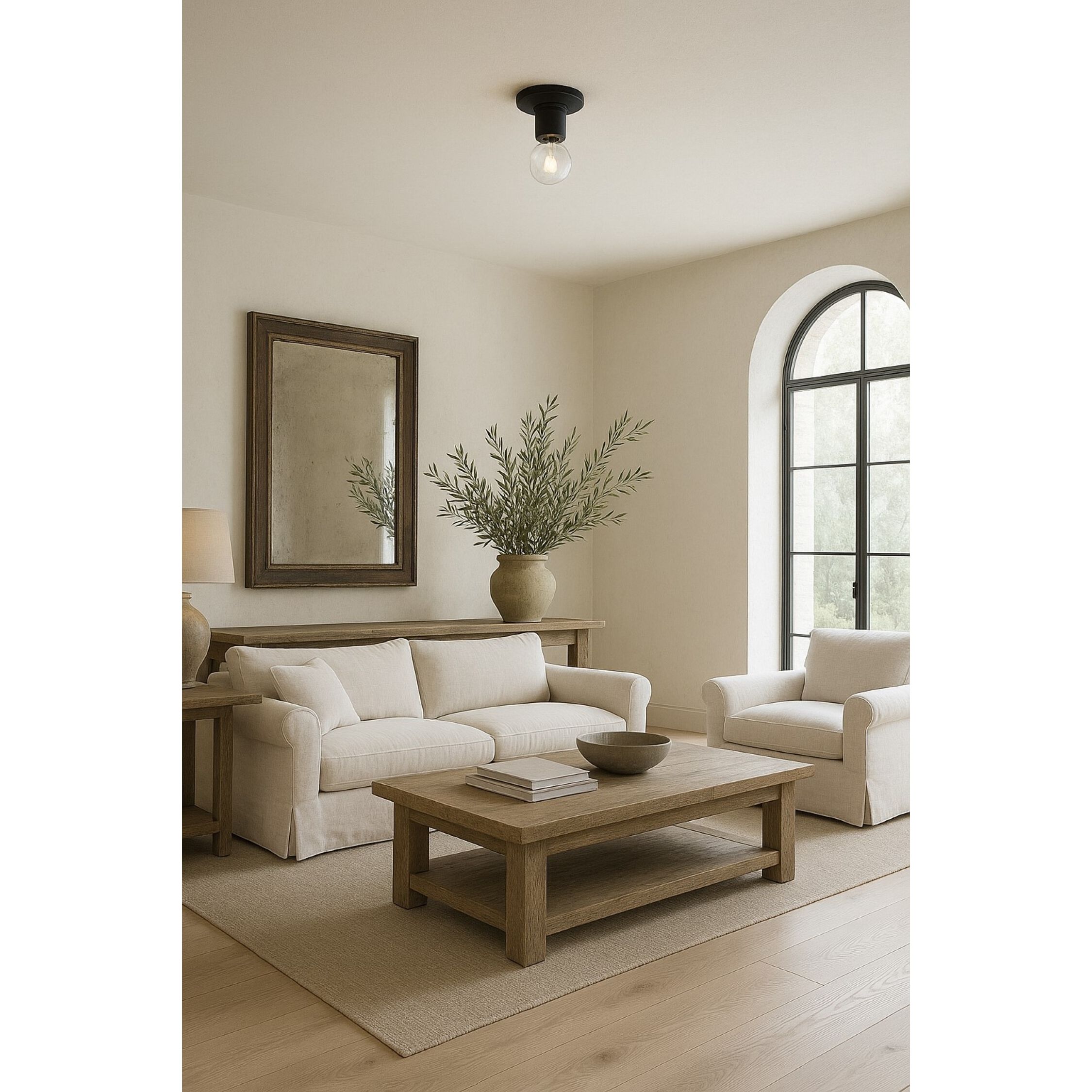 Roswell 1 Light 4.75 inch Matte Black Flush Mount Ceiling Light