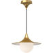 Alora Mood Fuji 1 Light 12.5 inch Brushed Gold Pendant Ceiling Light