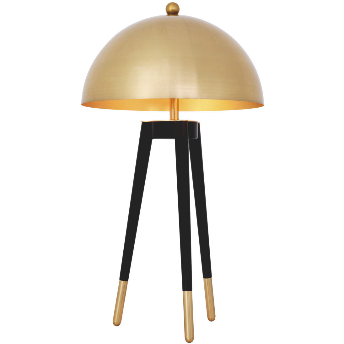 Coyote 27.17 inch 40 watt Gold with Black Legs Table Lamp Portable Light