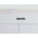 Dior Matte Black Hardware Drawer Pull in 3in Center to Center Bar, Set of 10