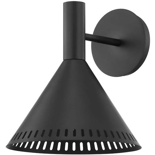 Atticus 1 Light 9 inch Satin Black Wall Sconce Wall Light