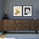 Animals Collection Modern Flat Black Framed Art