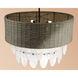 Breakers Isle 9 Light 32.63 inch Coal Pendant Ceiling Light