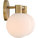 Fenton 1 Light 15 inch Legacy Brass Vanity Light Wall Light