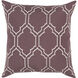 Skyline 18 inch Ivory, Eggplant Pillow Kit