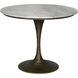 Joni 36 X 36 inch Aged Brass Dining Table