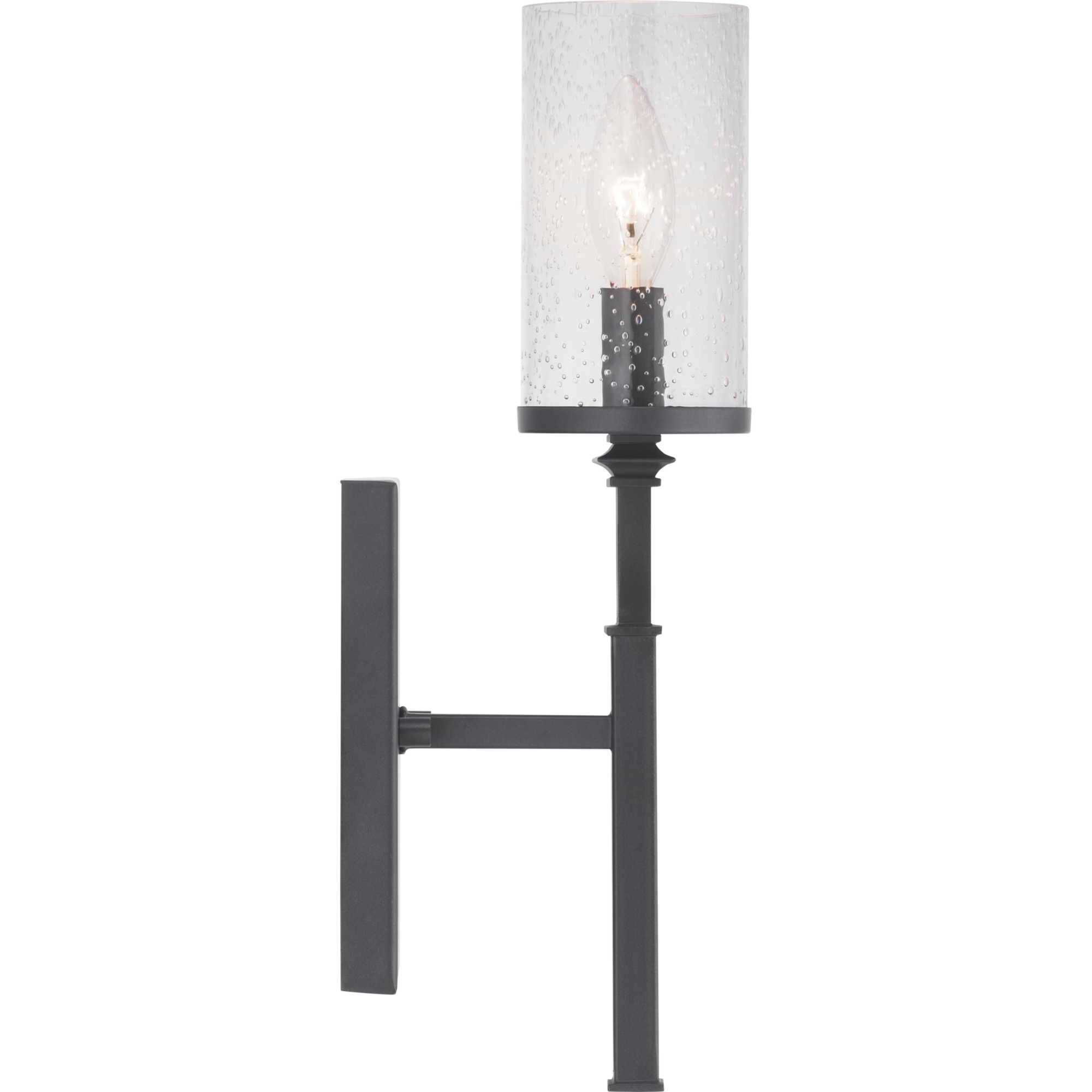 Gresham 1 Light Graphite Wall Bracket Wall Light, Design Series