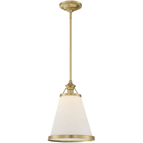 Ashmont 1 Light 13 inch Warm Brass Lustre Pendant Ceiling Light, Essentials
