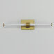 Fuse LED 1.75 inch Natural Aged Brass Bath Vanity Wall Light