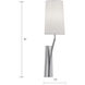 Diamond Sconce Wall Light in White Fabric