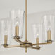 Portman 4 Light 17.5 inch Aged Brass Pendant Ceiling Light