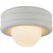 Alora Mood Harvey 1 Light 12 inch Antique White Semi-Flush Mount Ceiling Light
