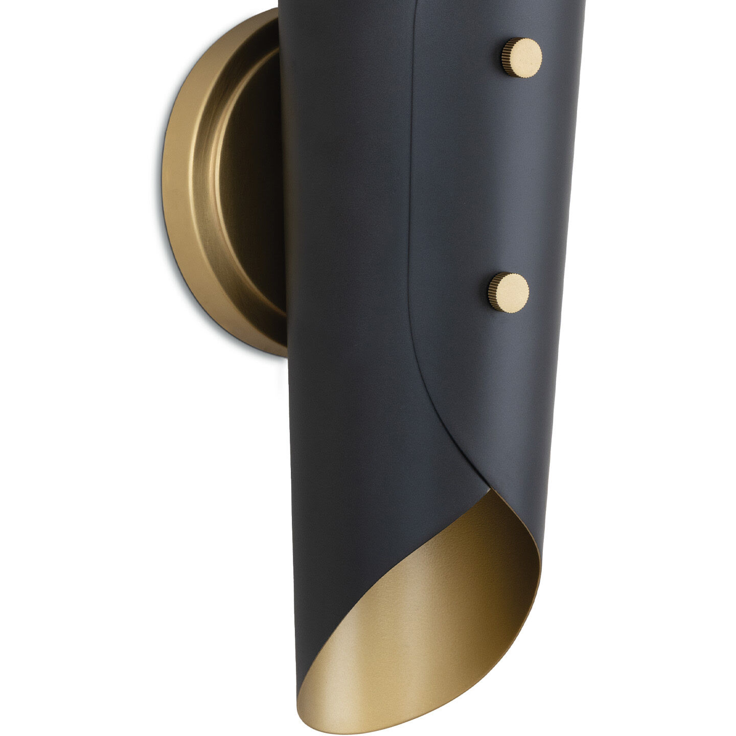 Vest 2 Light 47.5 inch Blackened Brass and Natural Brass Sconce Wall Light