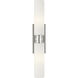 C&M by Chapman & Myers Fairfax 2 Light 4.17 inch Polished Nickel Bath Vanity Wall Light in LED