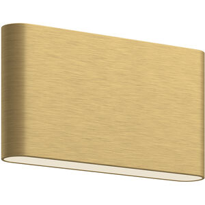 Slate 9.88 inch Black with Brushed Nickel ADA Wall Sconce Wall Light in Brushed Gold